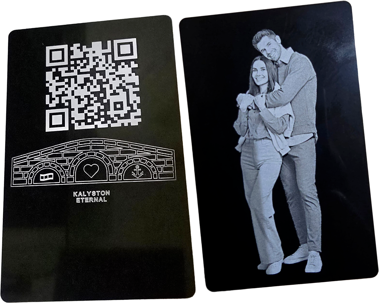 FOTORICORDO SU CARTA IN METALLO KALYSTON ETERNAL