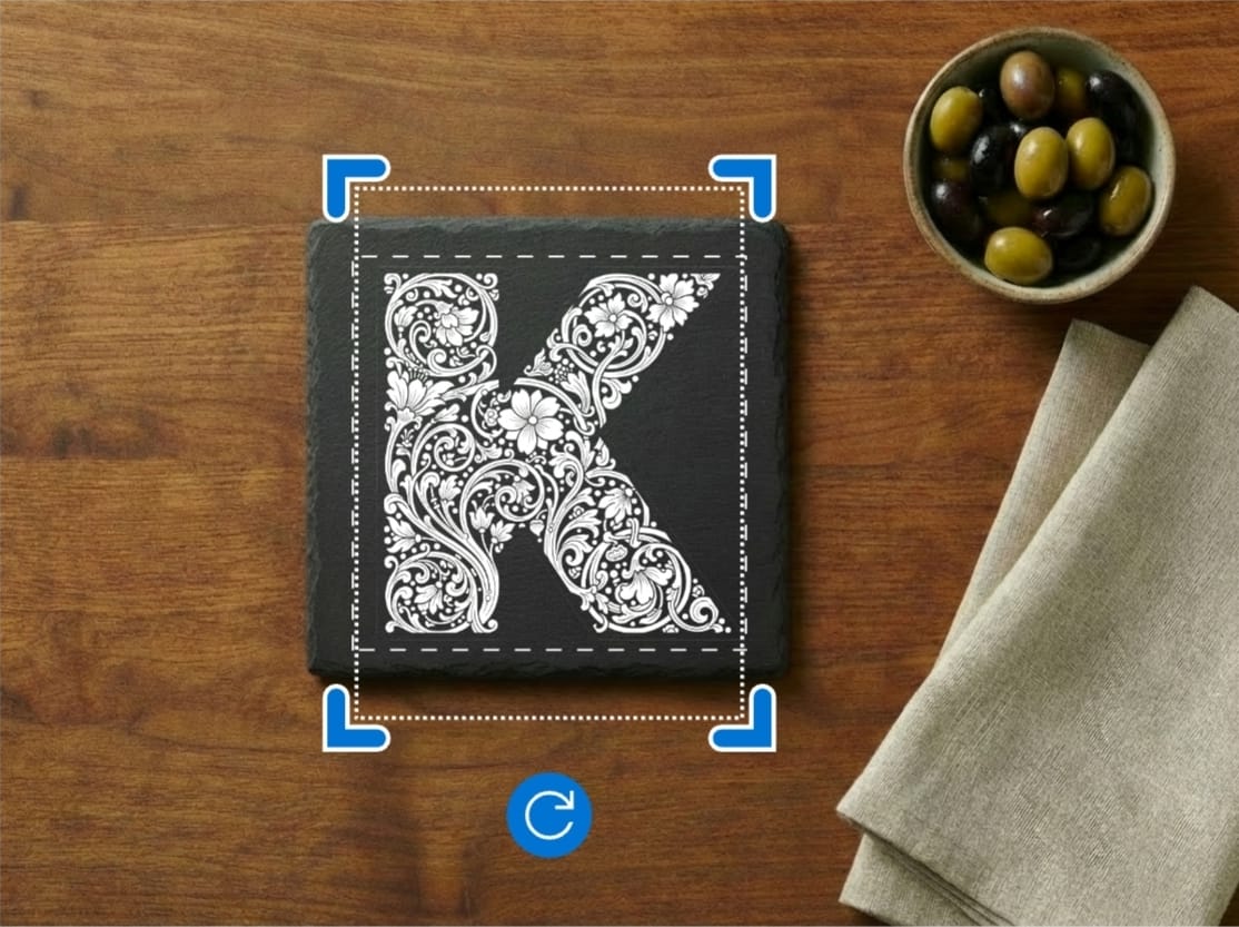 Sottobicchieri/Vassoi  in Ardesia Incisi