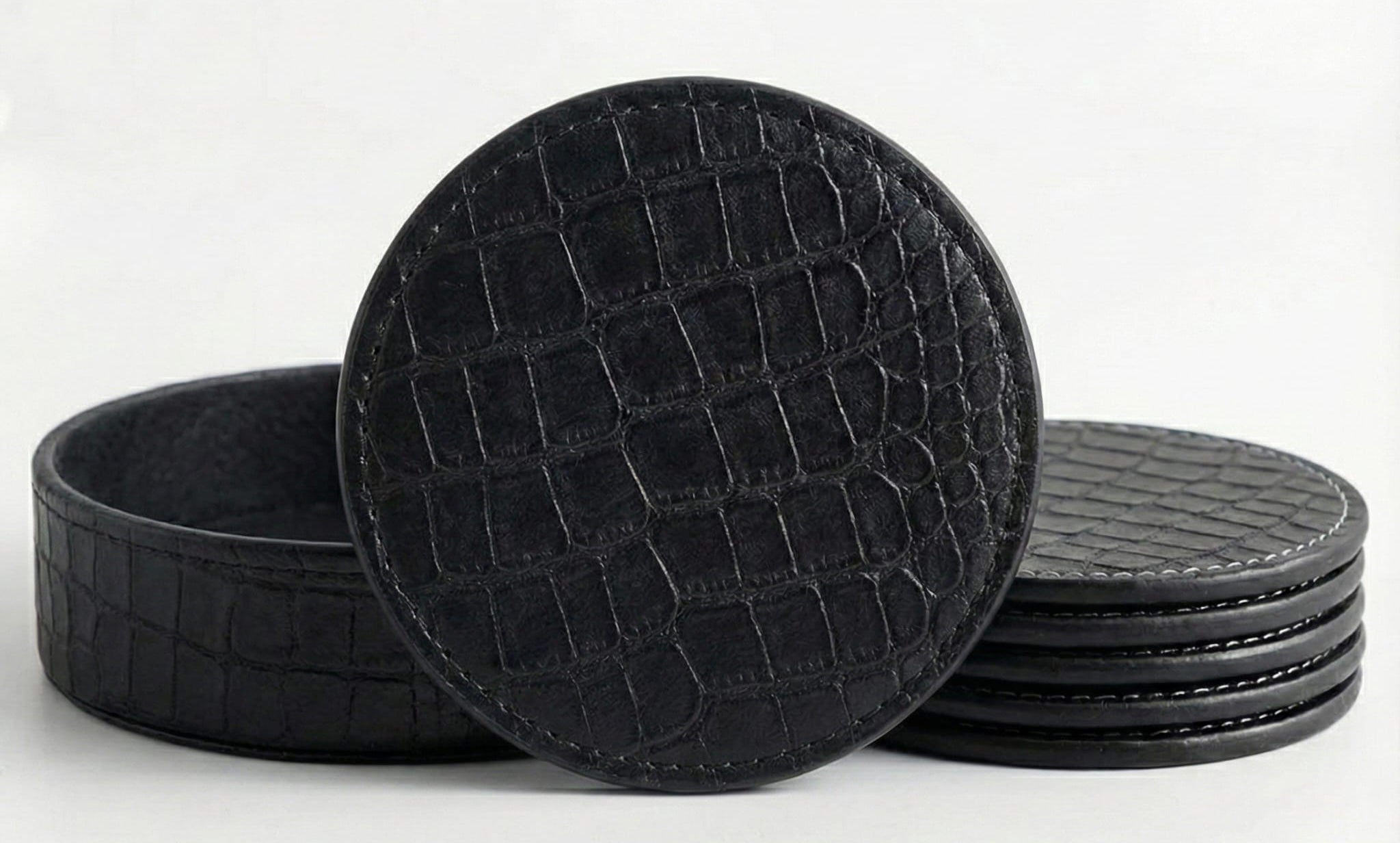 Sottobicchieri ecopelle stampati con nostre grafiche Kalyston Art o personalizzati(2 pezzi)