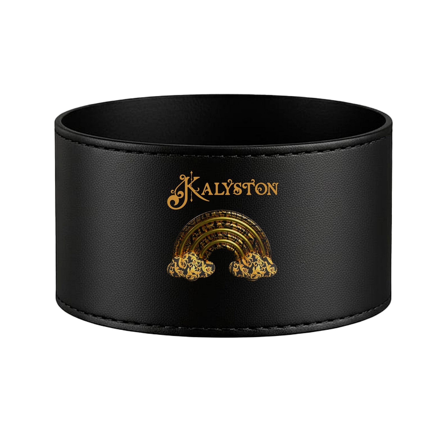 Bicchiere Kalyston™ con fascia in pelle rimovibile Barocco(set 2 bicchieri)5 stili