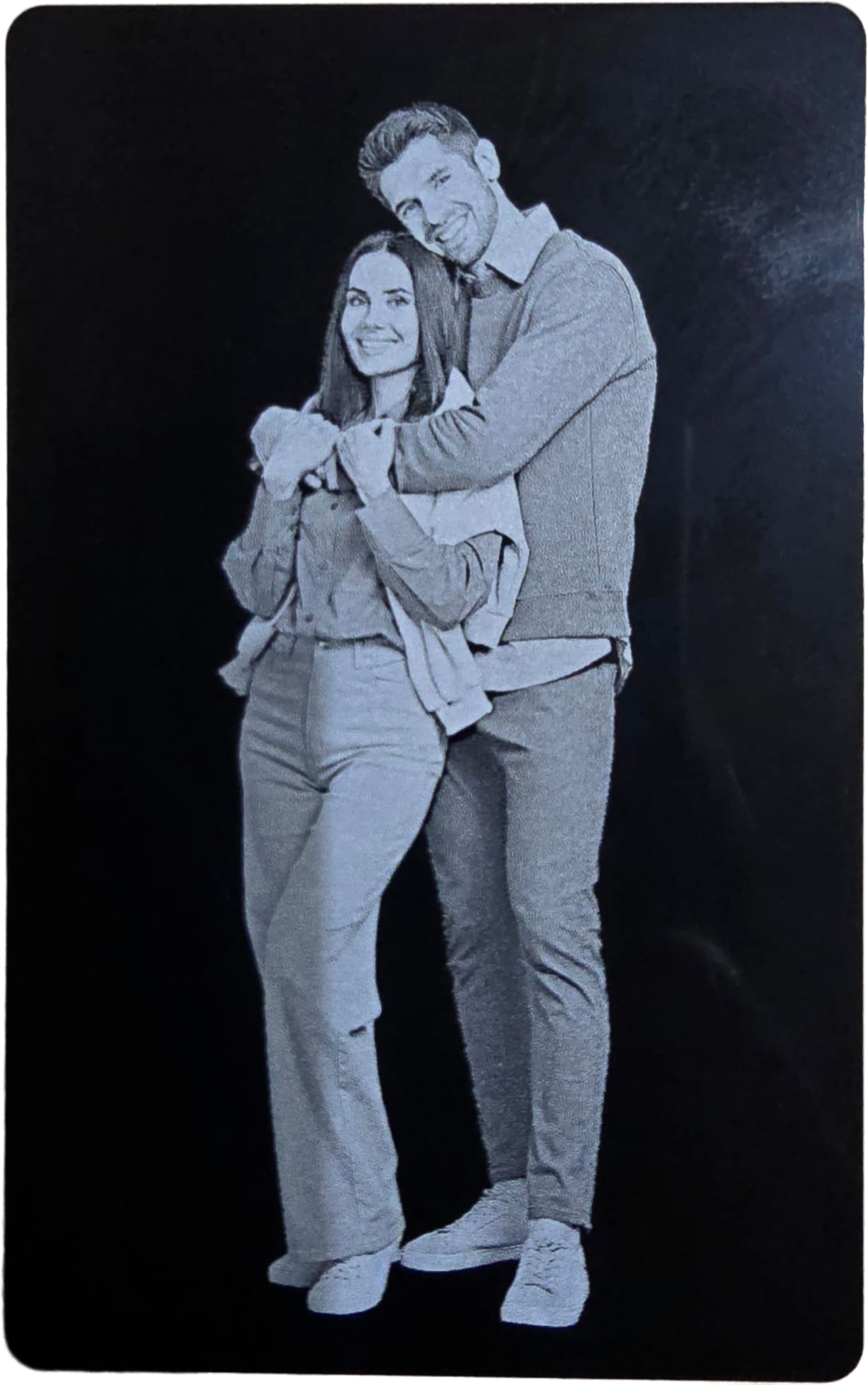 fotoricordo su carta in metallo