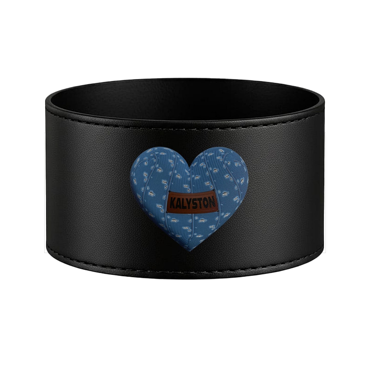 Bicchieri Kalyston™ con fascia in pelle rimovibile Denim(set 2 bicchieri)4 stili