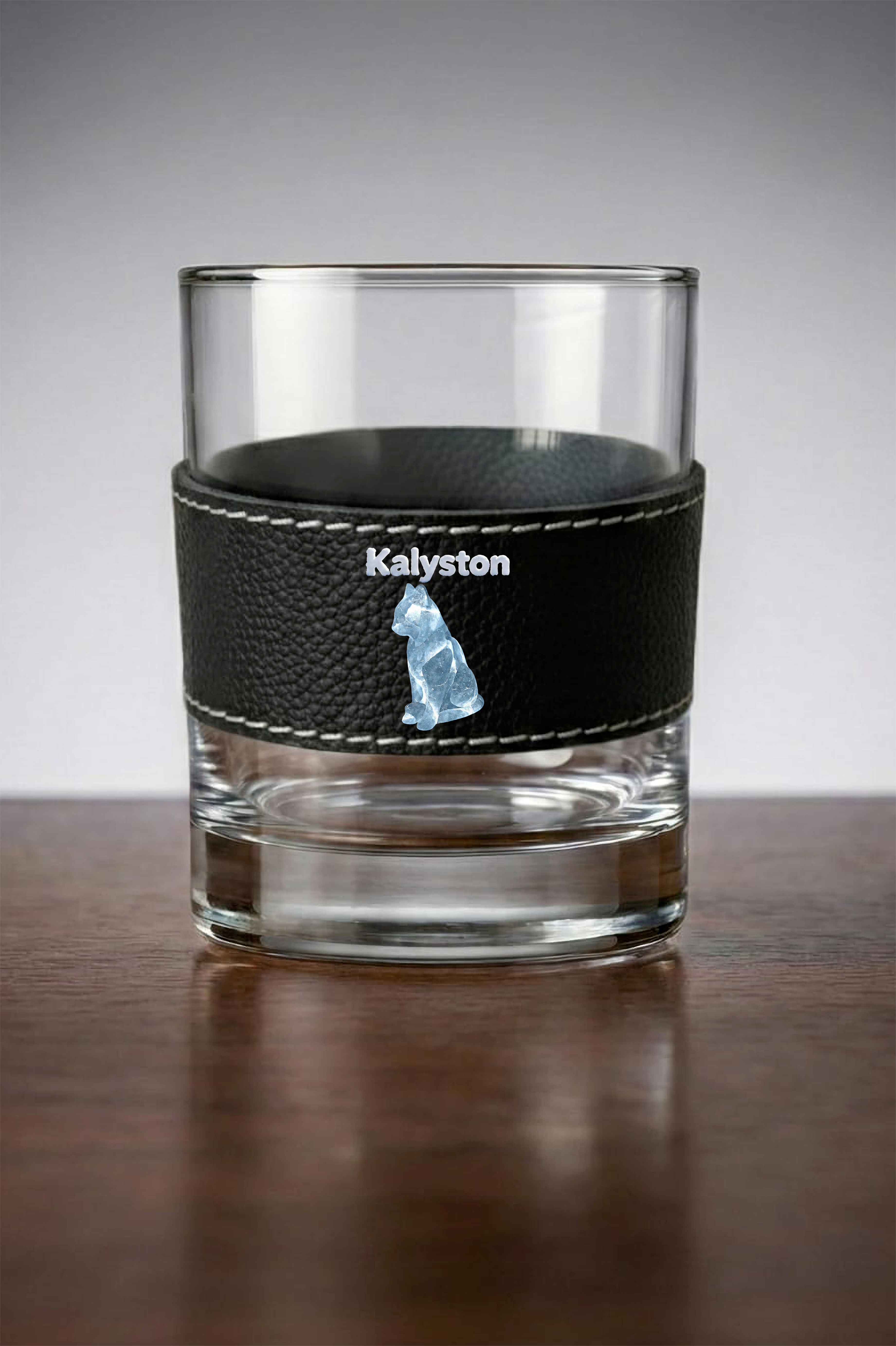 Bicchiere Kalyston™ con fascia in pelle rimovibile Ghiaccio (set 2 bicchieri)5 stili