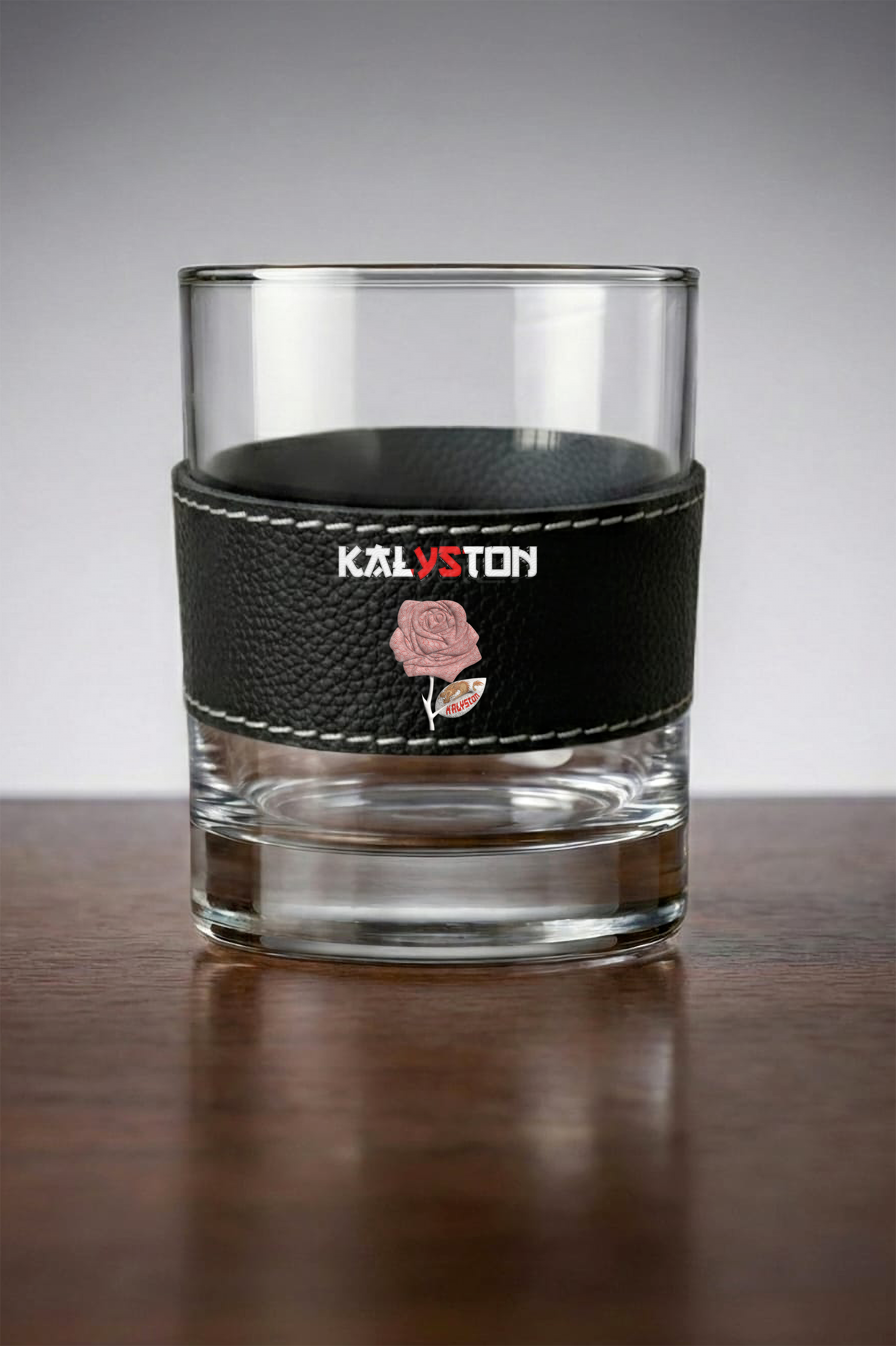 Bicchiere Kalyston™ con fascia in pelle rimovibile Giappone (set 2 bicchieri)4 stili