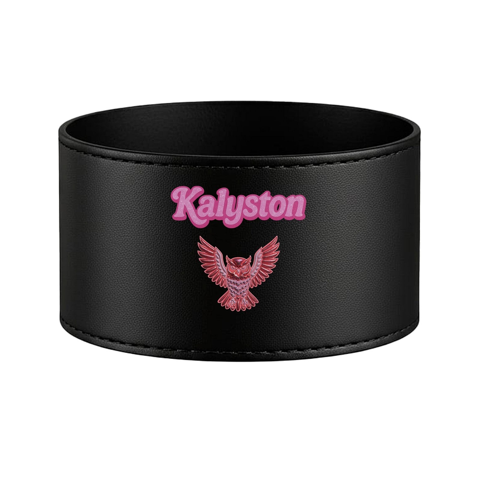 Bicchiere Kalyston™ con fascia in pelle rimovibile  PinkCandy(set 2 bicchieri)6 stili