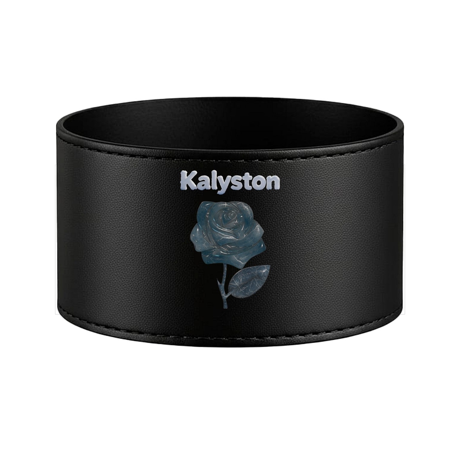 Bicchiere Kalyston™ con fascia in pelle rimovibile Ghiaccio (set 2 bicchieri)5 stili