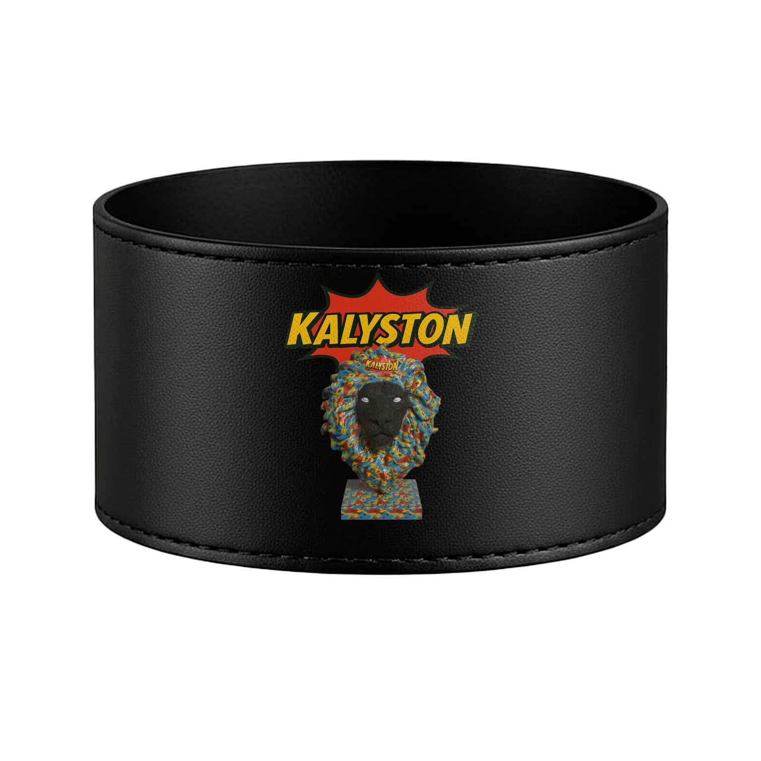 Bicchiere Kalyston™ con fascia in pelle rimovibile PopArt (set 2 bicchieri)