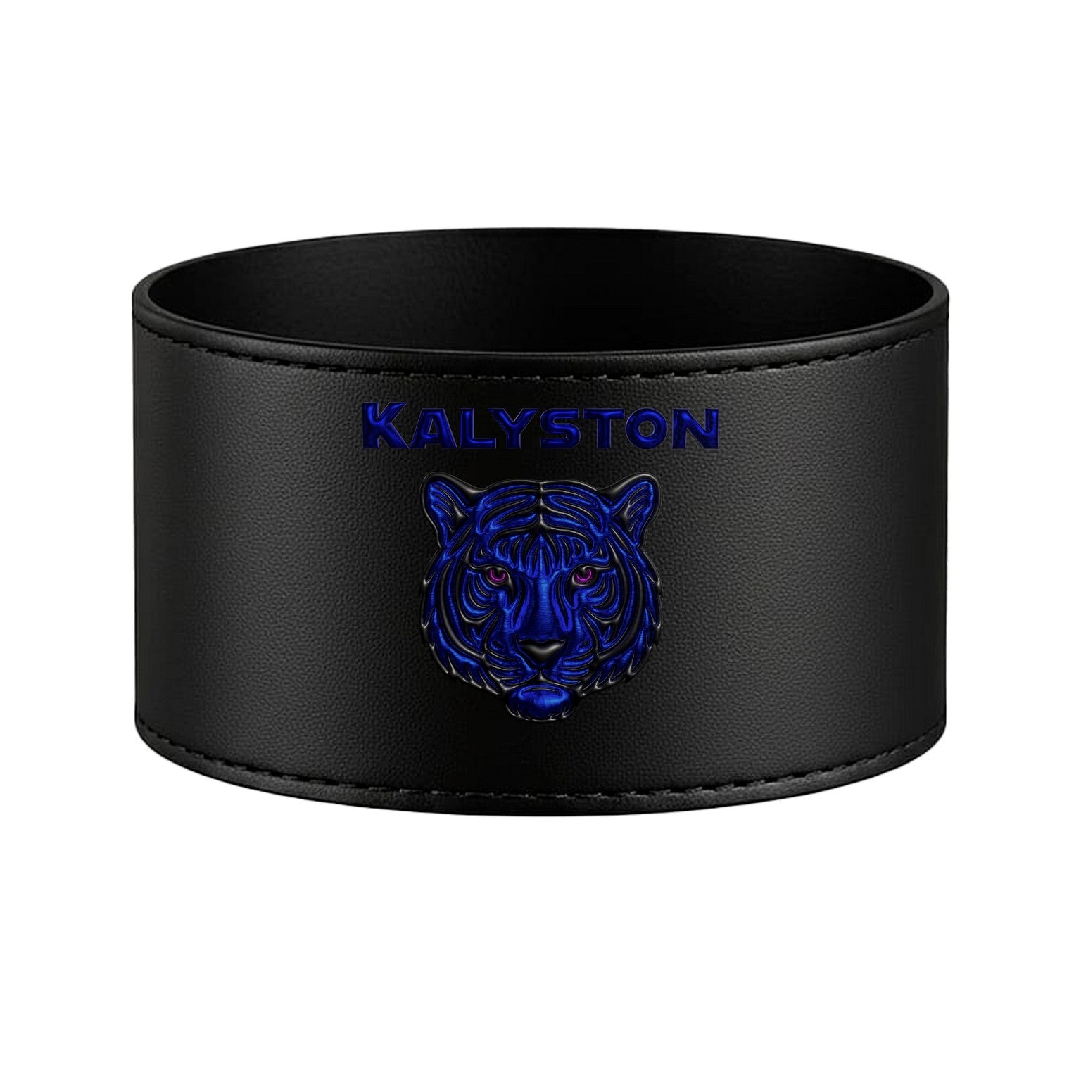 Bicchiere Kalyston™ con fascia in pelle rimovibile MetalArt (set 2 bicchieri)6stili