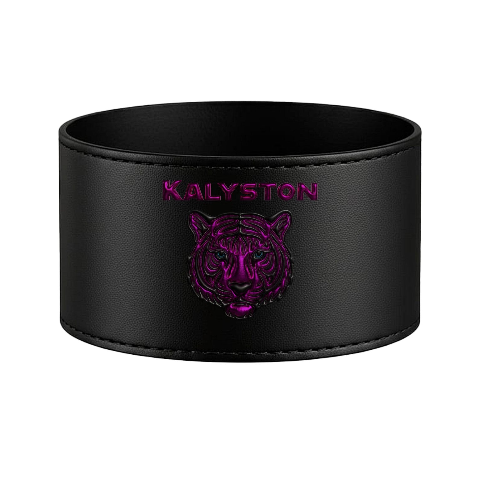 Bicchiere Kalyston™ con fascia in pelle rimovibile MetalArt (set 2 bicchieri)6stili